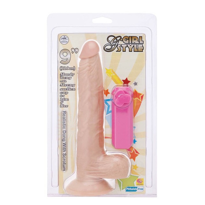 Vibrator Realistic G-girl Style, Natural, 22.9 Cm
