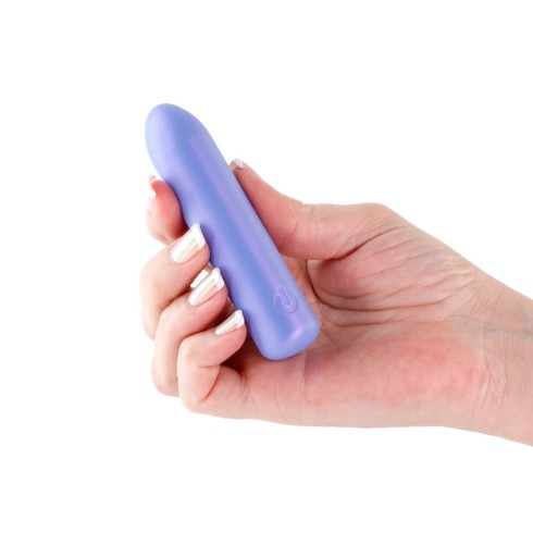 Mini Vibrator Seduction Roxy, Bleu Metalic, 9 Cm