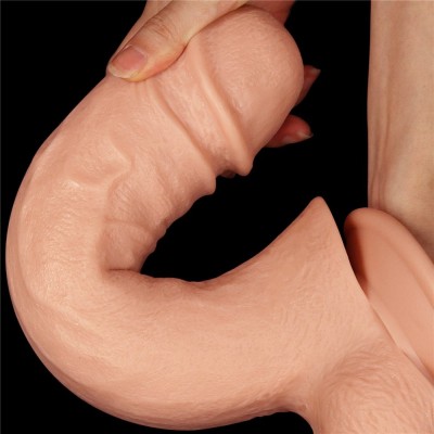 Dildo Xxl Dublu Realistic Mega Double, Natural, 30.4 Cm