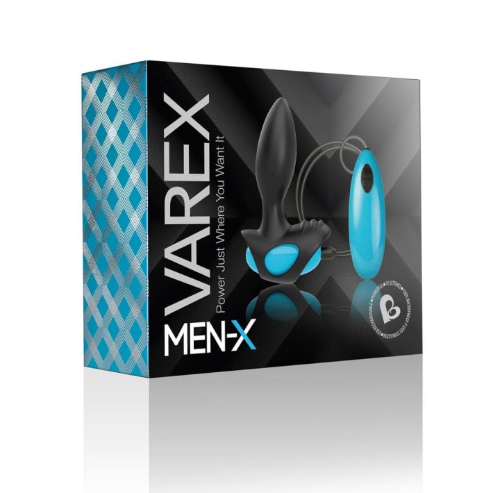 Vibrator Anal Men-x Varex, Negru, 12 Cm