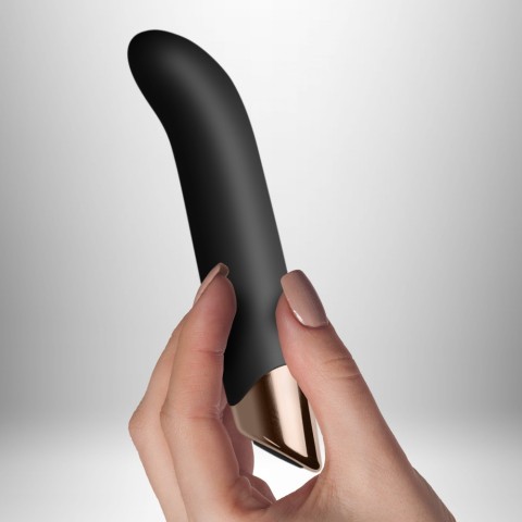 Rocks-Off, Vibrator Punctul G Chaiamo G, Negru, 15 Cm, pasiune.ro