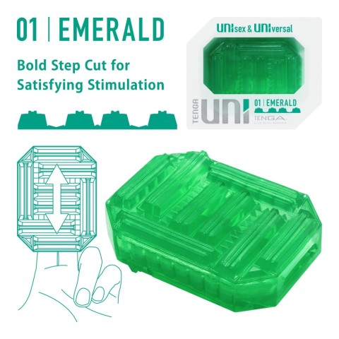 Degetar, Stimulator Unisex Uni Emerald, pasiune.ro