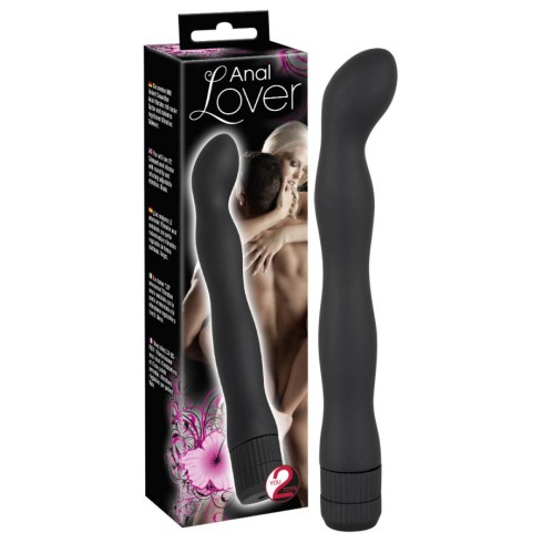 anal, Vibrator Anal Lover, Negru, 18 Cm, pasiune.ro