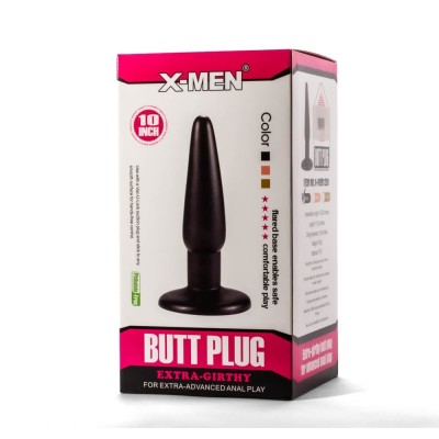 Dop Anal Extra Gros, Negru, 26 Cm