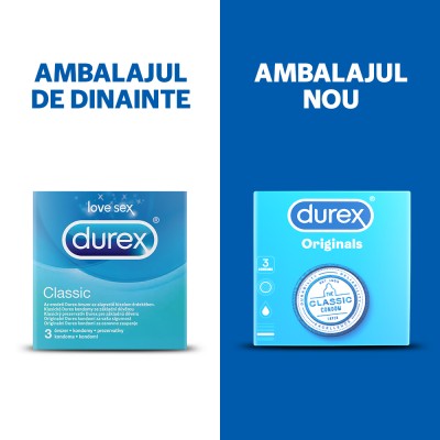 Prezervative Durex Classic, 3 Buc 