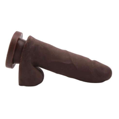 dildo, Dildo Clasic Cu Ventuza The Glad Eye, Brun, 15 Cm, pasiune.ro
