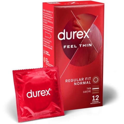 Prezervative, Prezervative Durex Feel Thin 12 Bucati, pasiune.ro