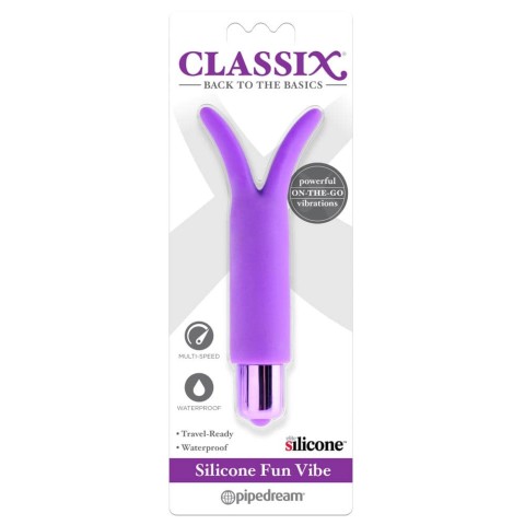 Pipedream - Classix, Vibrator Silicone Fun Vibe, Mov, 12.5 Cm, pasiune.ro