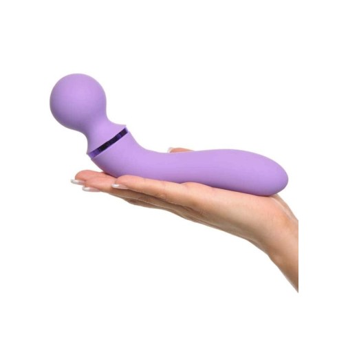 fantasy, Vibrator Bagheta Duo Wand Massage-her, Lila, 19.5 Cm, pasiune.ro