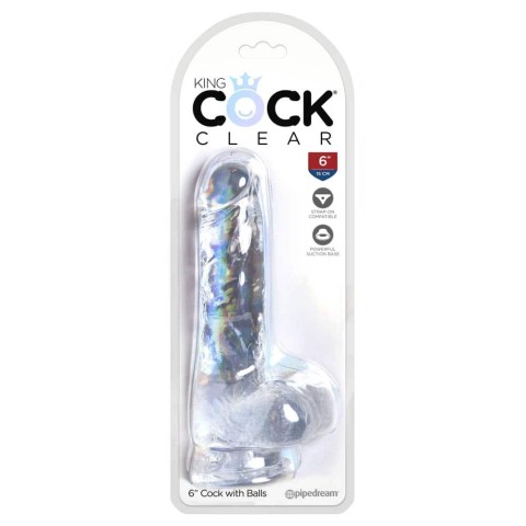 Pagina 6 - Dildouri Clasice, Dildo Clasic Cu Testicule Si Ventuza King Cock, Transparent, 17.8 Cm, pasiune.ro