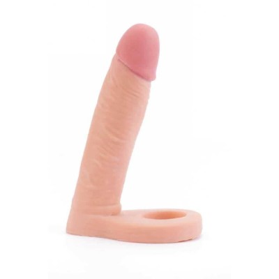 Strap-on Anal The Ultra Soft Double, Natural, 14 Cm