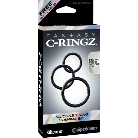 Inele penis, Set 3 Inele Penis Silicone Stamina, pasiune.ro