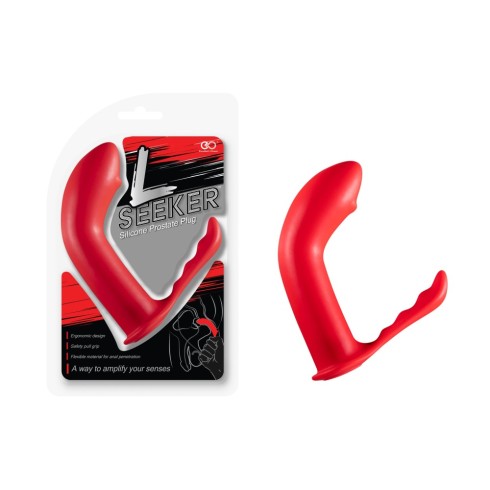 Stimulator Prostata L Seeker, Rosu, 8 Cm