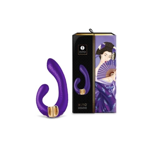 Vibratoare Duble, Vibrator Dublu Miyo, Mov, pasiune.ro