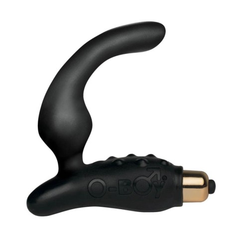anal, Vibrator Anal O-boy 7 Viteze, Negru, 11 Cm, pasiune.ro