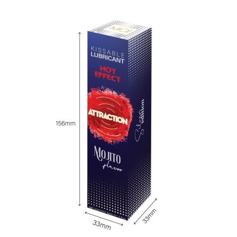 Mai Attraction, Lubrifiant Comestibil Cu Efect Incalzire Si Aroma Mohito, 50 Ml, pasiune.ro