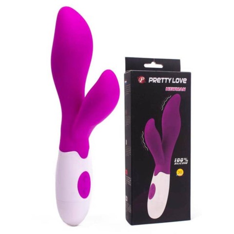 Vibratoare Rabbit, Vibrator Rabbit Newman, Violet, 20 Cm, pasiune.ro