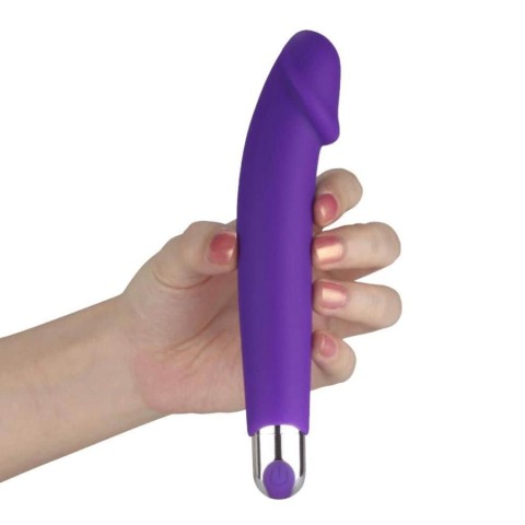 Vibratoare Realistice, Vibrator Reincarcabil Ijoy, Mov, 16.5 Cm, pasiune.ro