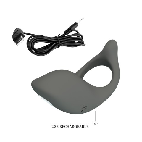 pretty, Inel Penis Cu Vibratii Master Ring Ii, Cenusiu, pasiune.ro