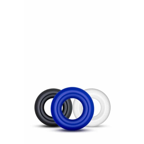 set, Set 3 Inele Penis Stay Hard Donut Rings, Multicolor, pasiune.ro