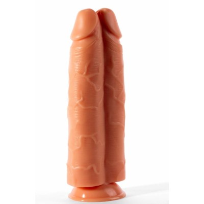Dildo Realistic 2-in-1, Natural, 28 Cm