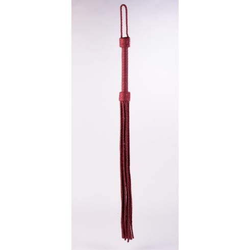 leather, Kid Handle Kid Leather Braided Tails Pink_b15o25_3, pasiune.ro