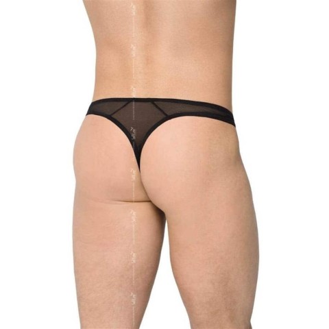 Lenjerie sexy barbati, Chiloti Sexy Cu Insertii Piele, Negru, Xl, pasiune.ro