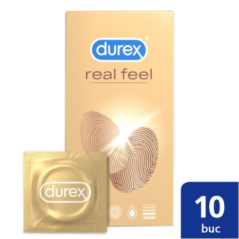 prezervative, Prezervative Durex Real Feel 10 Buc, pasiune.ro