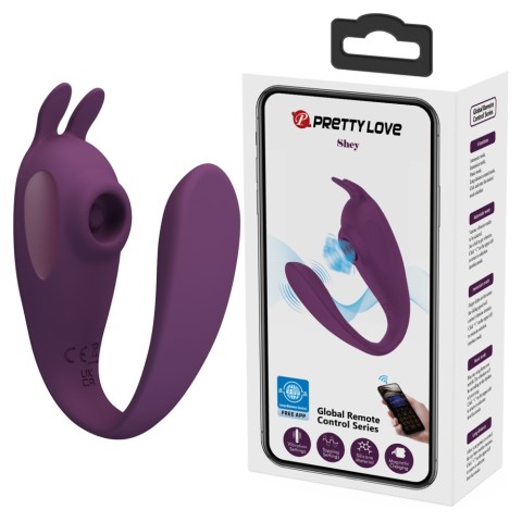 Vibratoare Duble, Vibrator Dublu Shey, Violet, pasiune.ro