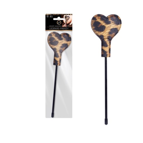 heart, Leopard Frenzy Heart Shaped Paddle, pasiune.ro