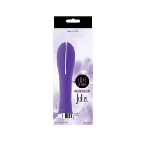 Outlet, Vibrator Luxe Juliet Dual Seven, Mov, 16.5 Cm, pasiune.ro
