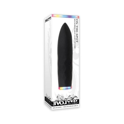 Glont Vibrator On The Spot, Negru, 9 Cm