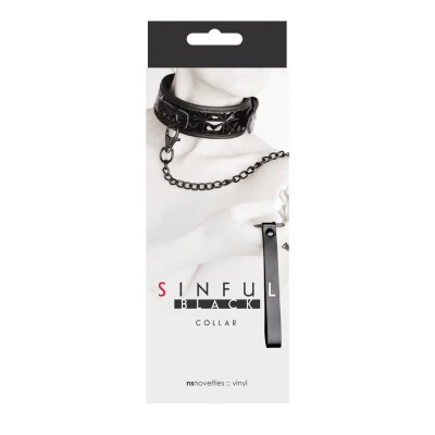 Zgarda Si Lesa Sinful Collar, Negru
