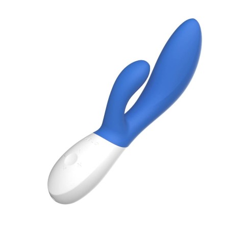 LELO, Vibrator Rabbit Ina 2, Albastru, 20 Cm, pasiune.ro