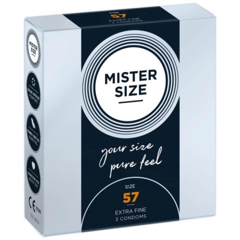 Mister Size, Pachet 3 Prezervative Mister Size (57 Mm), pasiune.ro