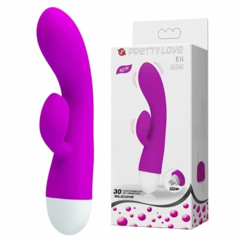 pretty, Vibrator Rabbit Eli, Violet, 18 Cm, pasiune.ro