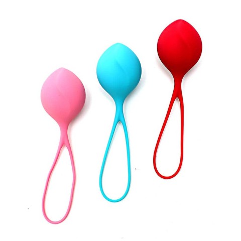 Bile vaginale, Set 3 Bile Vaginale, Multicolor, pasiune.ro