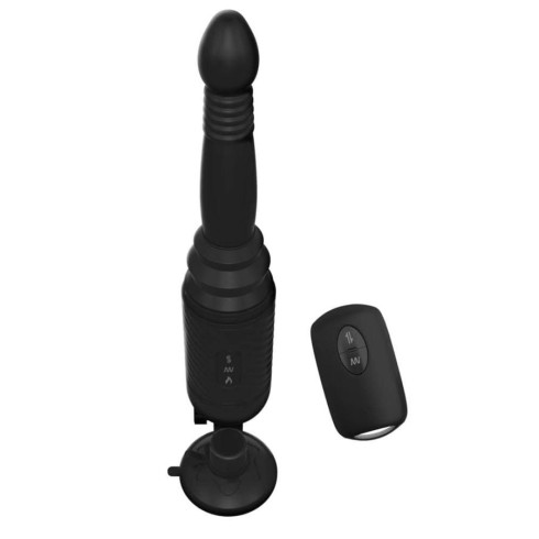vibrator, Vibrator Anal Extensibil Ass Thruster, Negru, 30.5 Cm, pasiune.ro