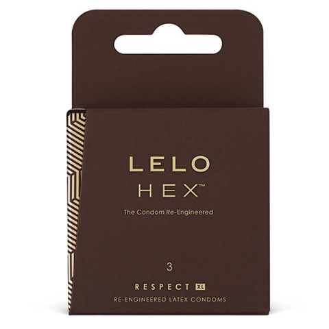 LELO, Prezervative Hex Respect, 3 Buc., pasiune.ro
