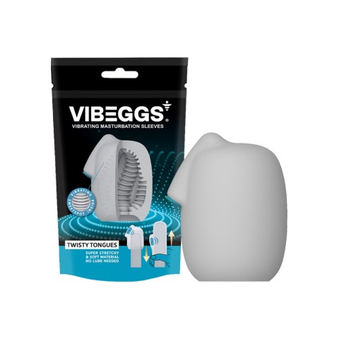 VIBEGGS, Masturbator Cu Vibratii De Unica Folosinta Twisty Tongues, pasiune.ro