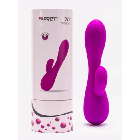 pretty, Vibrator Rabbit Simon, Violet, 17.5 Cm, pasiune.ro