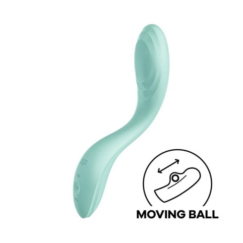 vibrator, Vibrator Special Rrrolling Pleasure, Verde Menta, 22 Cm, pasiune.ro