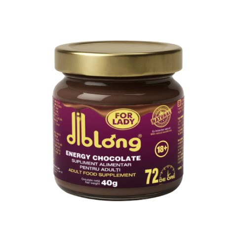 Diblong, Ciocolata Tartinabila Afrodisiac Diblong Energy, Pentru Femei, 40gr, pasiune.ro