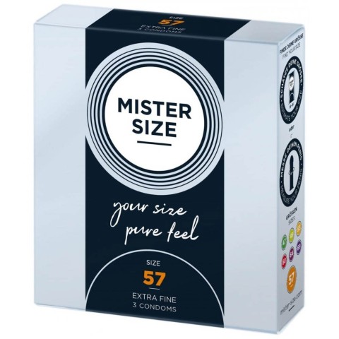 Mister Size, Pachet 3 Prezervative Mister Size (57 Mm), pasiune.ro