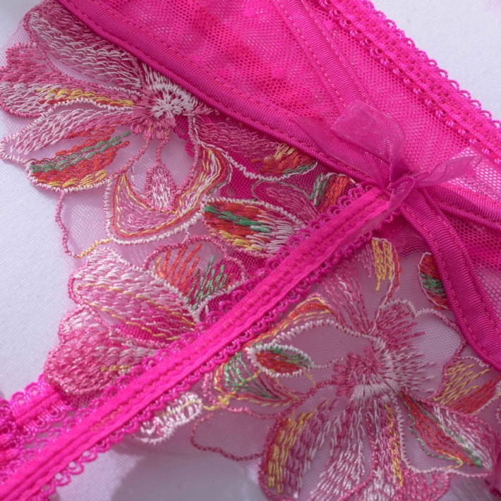 Lenjerie Intima 3 Piese - Candy Flowers
