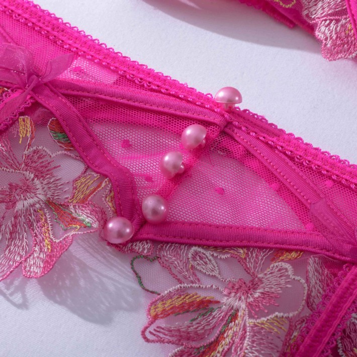 Lenjerie Intima 3 Piese - Candy Flowers