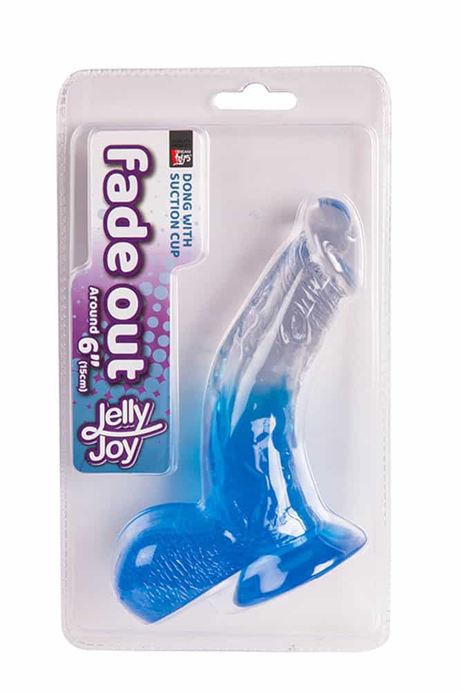 Dildo Clasic Jelly Joy Albastru 15 Cm in SexShop KUR Romania