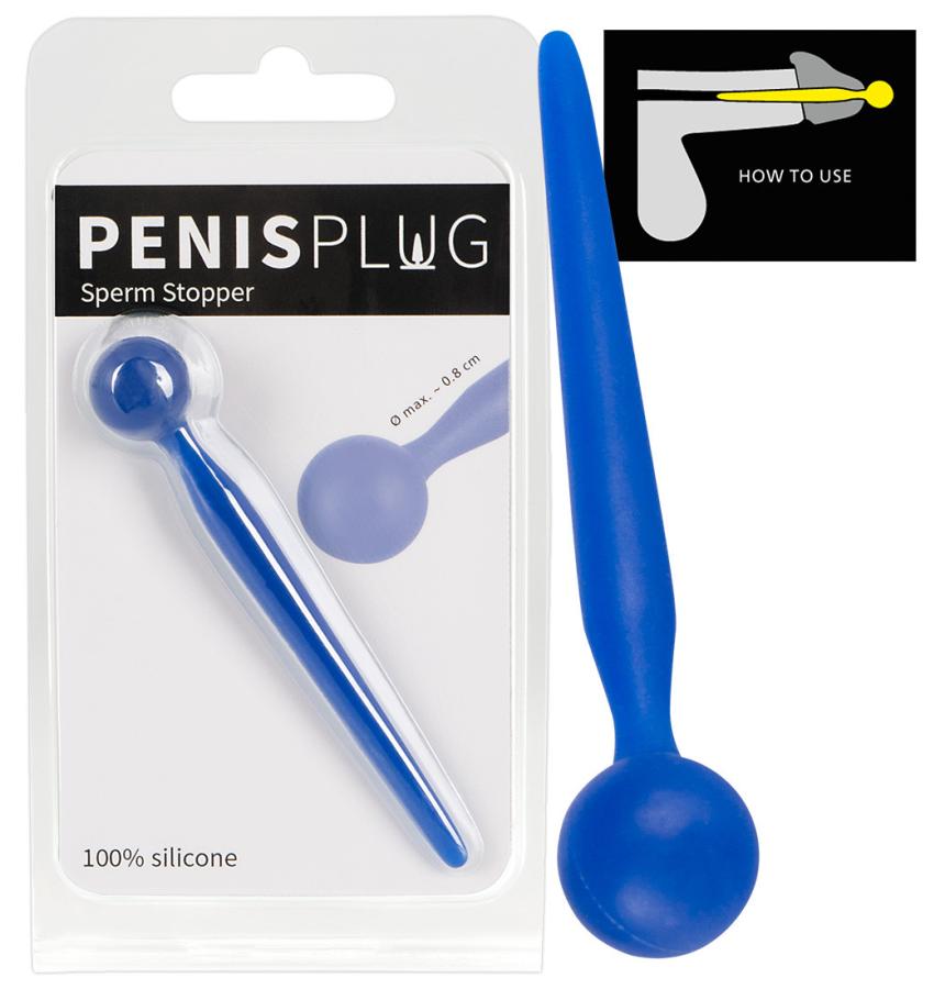 Dop Pentru Penis Sperm Stopper Albastru