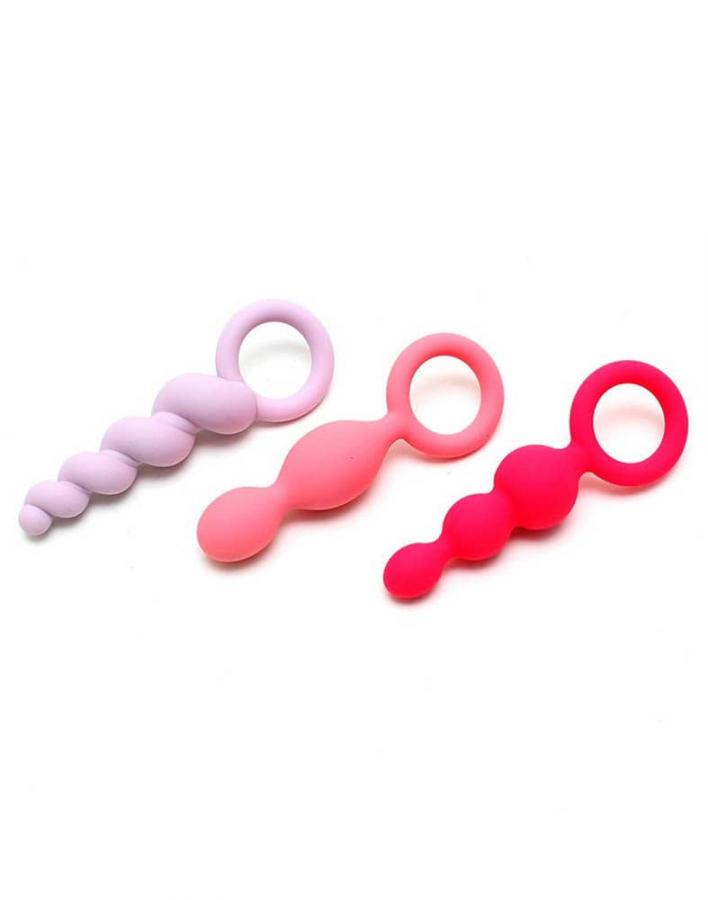 Set 3 Dopuri Anale Multicolor in SexShop KUR Romania