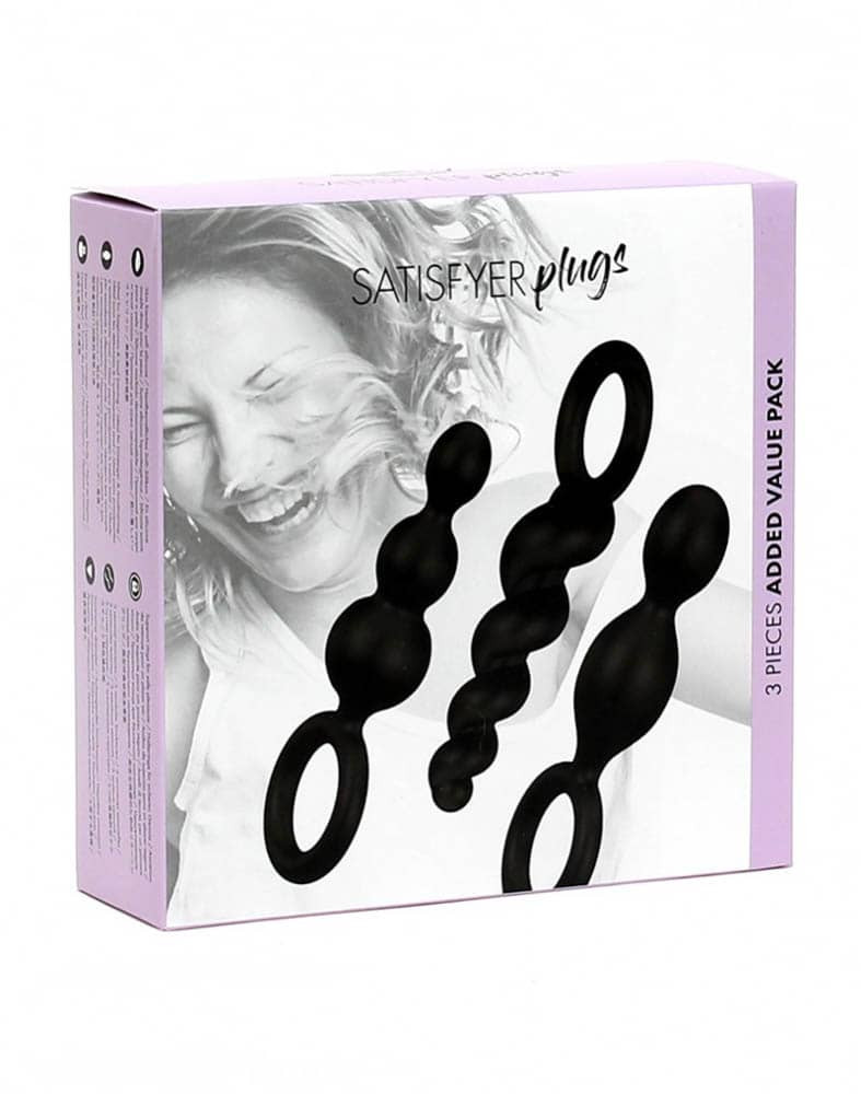 Set 3 Dopuri Anale Negru